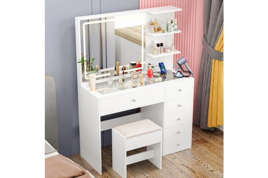 Zeda LED Glass Vanity Table
