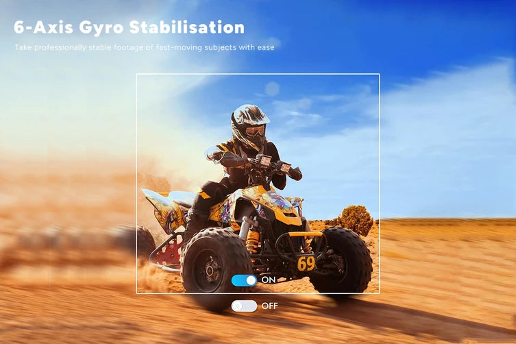 Zeda 4K Dual-Screen Action Camera with case